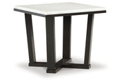 Fostead White/Espresso Coffee Table and 2 Ends -  Ashley - Lara Furniture