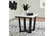 Fostead White/Espresso Coffee Table and 2 Ends -  Ashley - Lara Furniture