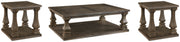 Johnelle Coffee Table with 2 End Tables in Gray from Ashley - Lara Furniture