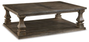 Johnelle Coffee Table with 2 End Tables in Gray from Ashley - Lara Furniture