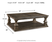 Johnelle Coffee Table with 2 End Tables in Gray from Ashley - Lara Furniture
