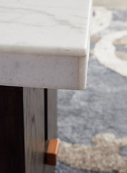 Burkhaus White/Dark Brown Coffee Table and 2 End Tables Set from Ashley - Lara Furniture