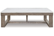 Loyaska Brown/Ivory Coffee Table and 2 End Tables -  Ashley - Lara Furniture