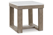 Loyaska Brown/Ivory Coffee Table and 2 End Tables -  Ashley - Lara Furniture