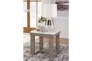 Loyaska Brown/Ivory Coffee Table and 2 End Tables -  Ashley - Lara Furniture