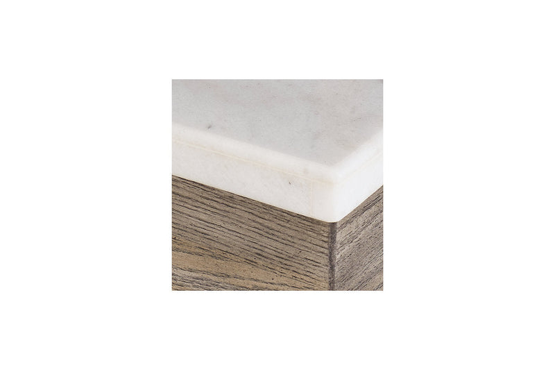Loyaska Brown/Ivory Coffee Table and 2 End Tables -  Ashley - Lara Furniture