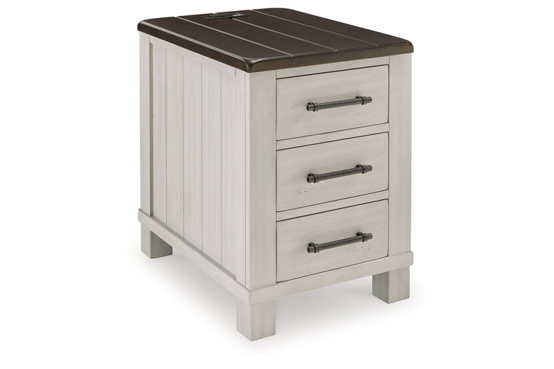 Darborn Gray/Brown Lift-top Coffee Table and 2 Chairside End Tables -  Ashley - Lara Furniture