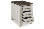 Darborn Gray/Brown Lift-top Coffee Table and 2 Chairside End Tables -  Ashley - Lara Furniture