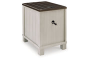 Darborn Gray/Brown Lift-top Coffee Table and 2 Chairside End Tables -  Ashley - Lara Furniture