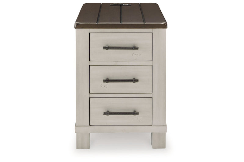 Darborn Gray/Brown Lift-top Coffee Table and 2 Chairside End Tables -  Ashley - Lara Furniture