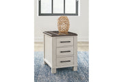 Darborn Gray/Brown Lift-top Coffee Table and 2 Chairside End Tables -  Ashley - Lara Furniture