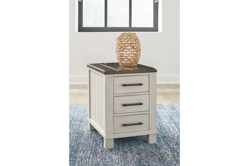 Darborn Gray/Brown Lift-top Coffee Table and 2 Chairside End Tables -  Ashley - Lara Furniture