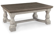 Havalance Gray/White Coffee Table and 2 End Tables -  Ashley - Lara Furniture