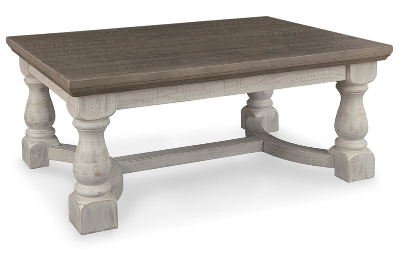 Havalance Gray/White Coffee Table and 2 End Tables -  Ashley - Lara Furniture