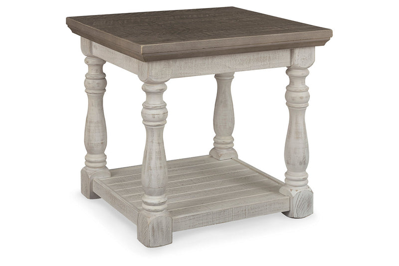 Havalance Gray/White Coffee Table and 2 End Tables -  Ashley - Lara Furniture