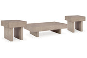 Jorlaina Light Grayish Brown Coffee Table and 2 End Tables -  Ashley - Lara Furniture
