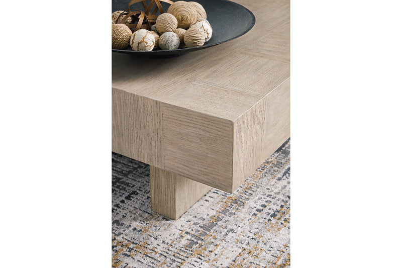 Jorlaina Light Grayish Brown Coffee Table and 2 End Tables -  Ashley - Lara Furniture