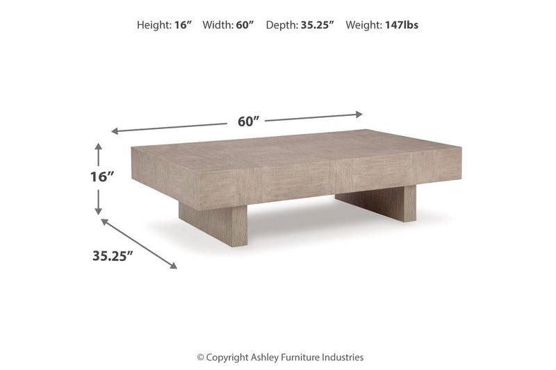 Jorlaina Light Grayish Brown Coffee Table and 2 End Tables -  Ashley - Lara Furniture