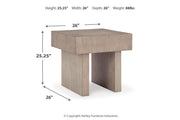 Jorlaina Light Grayish Brown Coffee Table and 2 End Tables -  Ashley - Lara Furniture