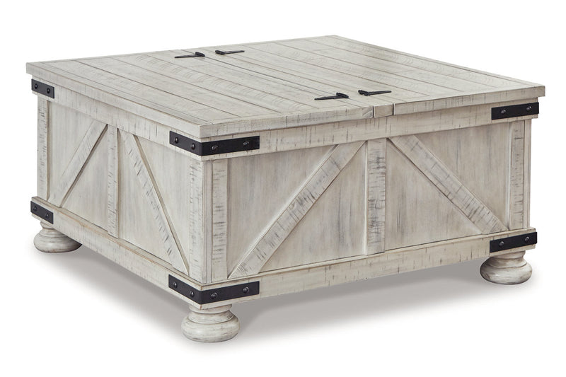 Carynhurst Whitewash Coffee Table and 2 End Tables -  Ashley - Lara Furniture