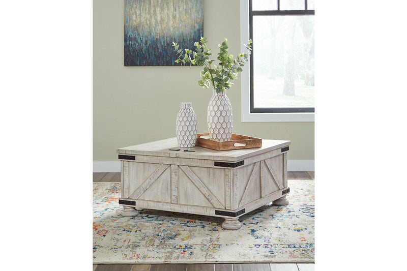 Carynhurst Whitewash Coffee Table and 2 End Tables -  Ashley - Lara Furniture