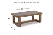 Cabalynn Light Brown Coffee Table and 2 End Tables -  Ashley - Lara Furniture