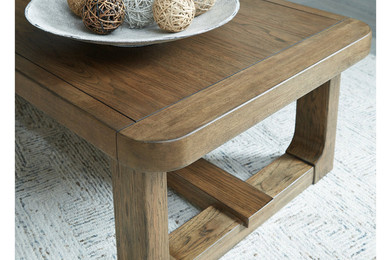 Cabalynn Light Brown Coffee Table and 2 End Tables -  Ashley - Lara Furniture