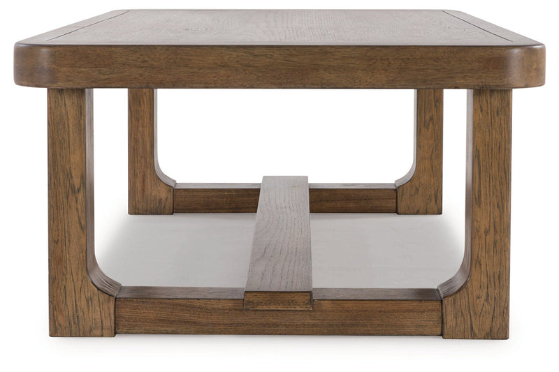 Cabalynn Light Brown Coffee Table and 2 End Tables -  Ashley - Lara Furniture