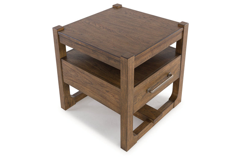 Cabalynn Light Brown Coffee Table and 2 End Tables -  Ashley - Lara Furniture