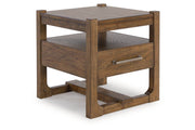 Cabalynn Light Brown Coffee Table and 2 End Tables -  Ashley - Lara Furniture