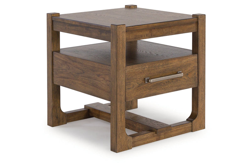 Cabalynn Light Brown Coffee Table and 2 End Tables -  Ashley - Lara Furniture