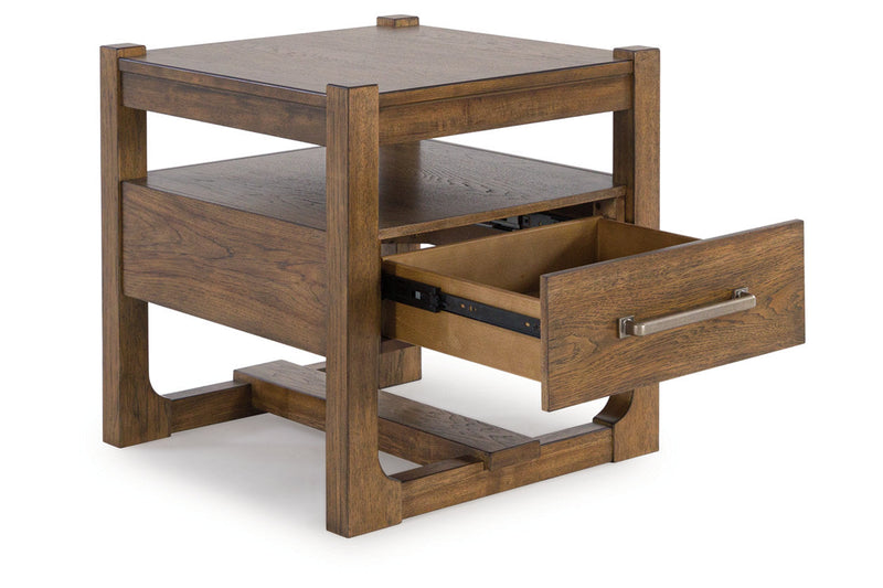 Cabalynn Light Brown Coffee Table and 2 End Tables -  Ashley - Lara Furniture