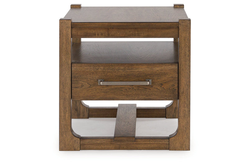 Cabalynn Light Brown Coffee Table and 2 End Tables -  Ashley - Lara Furniture