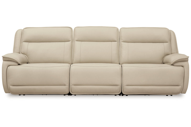 [EXCLUSIVE] Double Deal Almond 3 - Piece Power Reclining Sofa Sectional - Lara FurniturePower Reclining Sofa