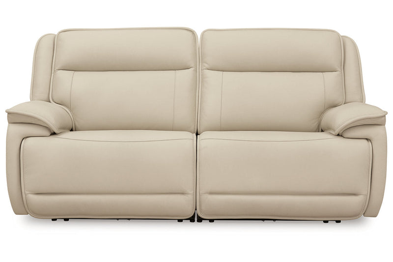 [EXCLUSIVE] Double Deal Almond 2 - Piece Power Reclining Loveseat Sectional - Lara FurniturePower Reclining Loveseat