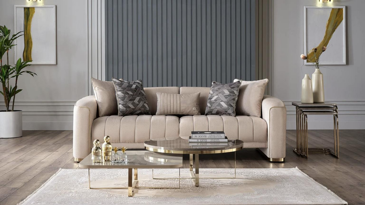 Veronica Silver Vizon Living Room Set