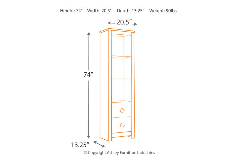 Willowton Whitewash 3-Piece Entertainment Center -  Ashley - Lara Furniture