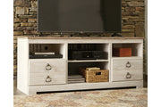 Willowton Whitewash 3-Piece Entertainment Center -  Ashley - Lara Furniture