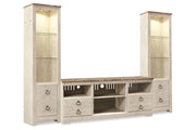 Willowton Whitewash 3-Piece Entertainment Center -  Ashley - Lara Furniture