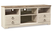 Willowton Whitewash 3-Piece Entertainment Center -  Ashley - Lara Furniture