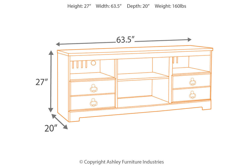 Willowton Whitewash 3-Piece Entertainment Center -  Ashley - Lara Furniture