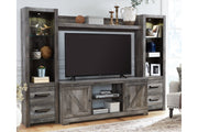 Wynnlow Gray 4-Piece Entertainment Center -  Ashley - Lara Furniture
