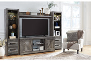 Wynnlow Gray 4-Piece Entertainment Center -  Ashley - Lara Furniture