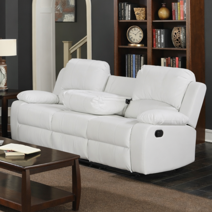 Wesley White Sofa
