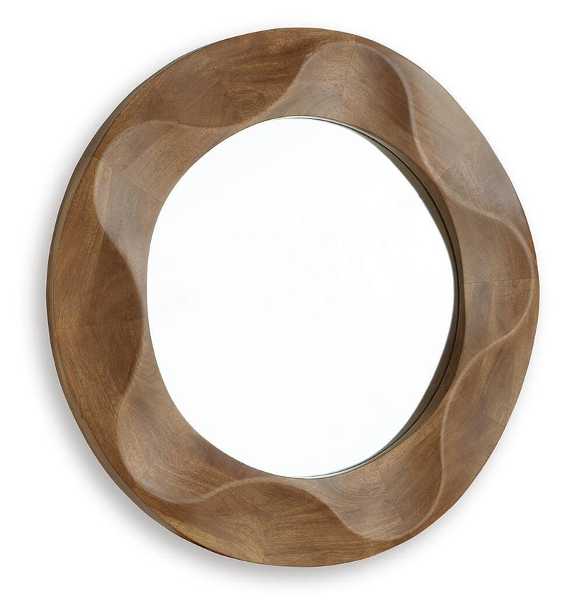 Aajon Brown Accent Mirror - A8010427