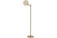 Abanson Amber/Gold Finish Floor Lamp - Gate FurnitureFloor Lamps