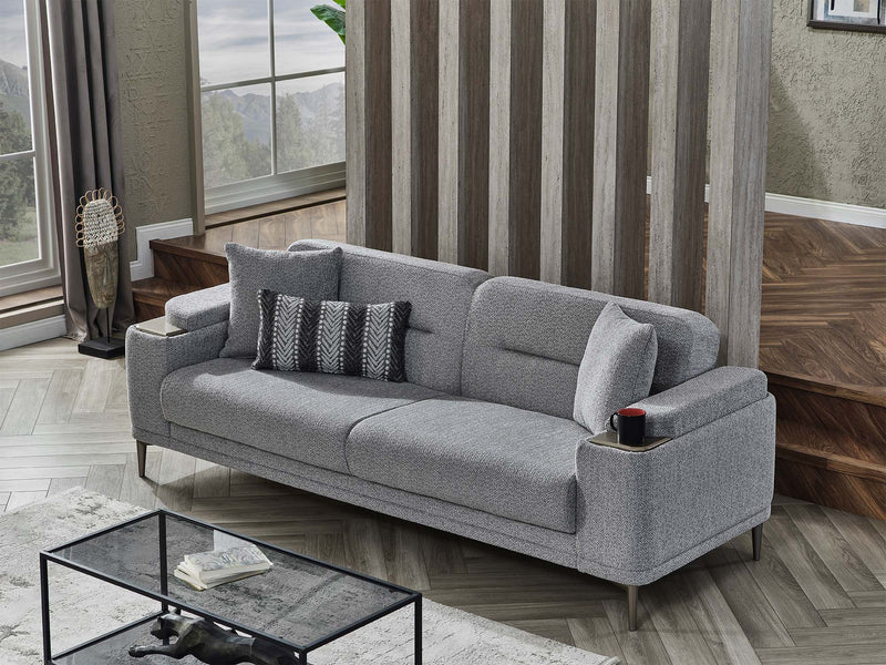 Abant 3-pieces (Sofa & Loveseat & Chair) Livingroom in Cream - 200-SER-ABA-PINAR21-321