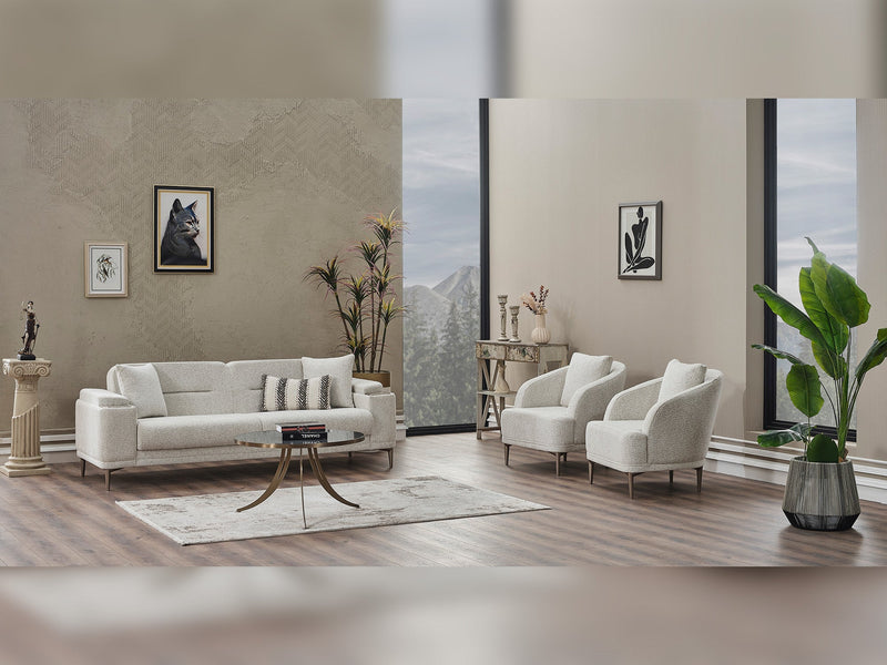 Abant Convertible Loveseat in Cream - 200-SER-ABA-PINAR21-2