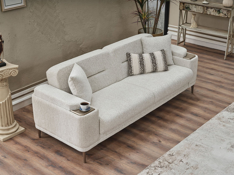 Abant Convertible Sofa in Light Grey - 200-SER-ABA-PINAR17-3