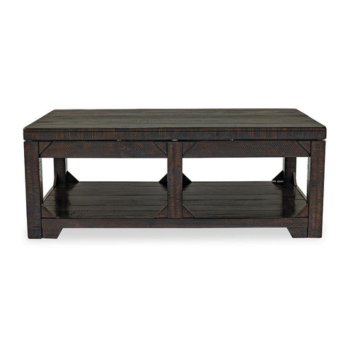 Abby – Dark Espresso Lift-Top Coffee Table with Storage Shelf - T136-C-Table